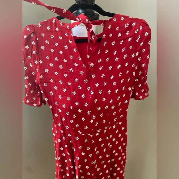 Reformation Women’s Floral Mini Dress Size 4 - Picture 3 of 7